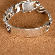 Load image into Gallery viewer, S925 Sterling Silver Half Arc Edge Bracelet
